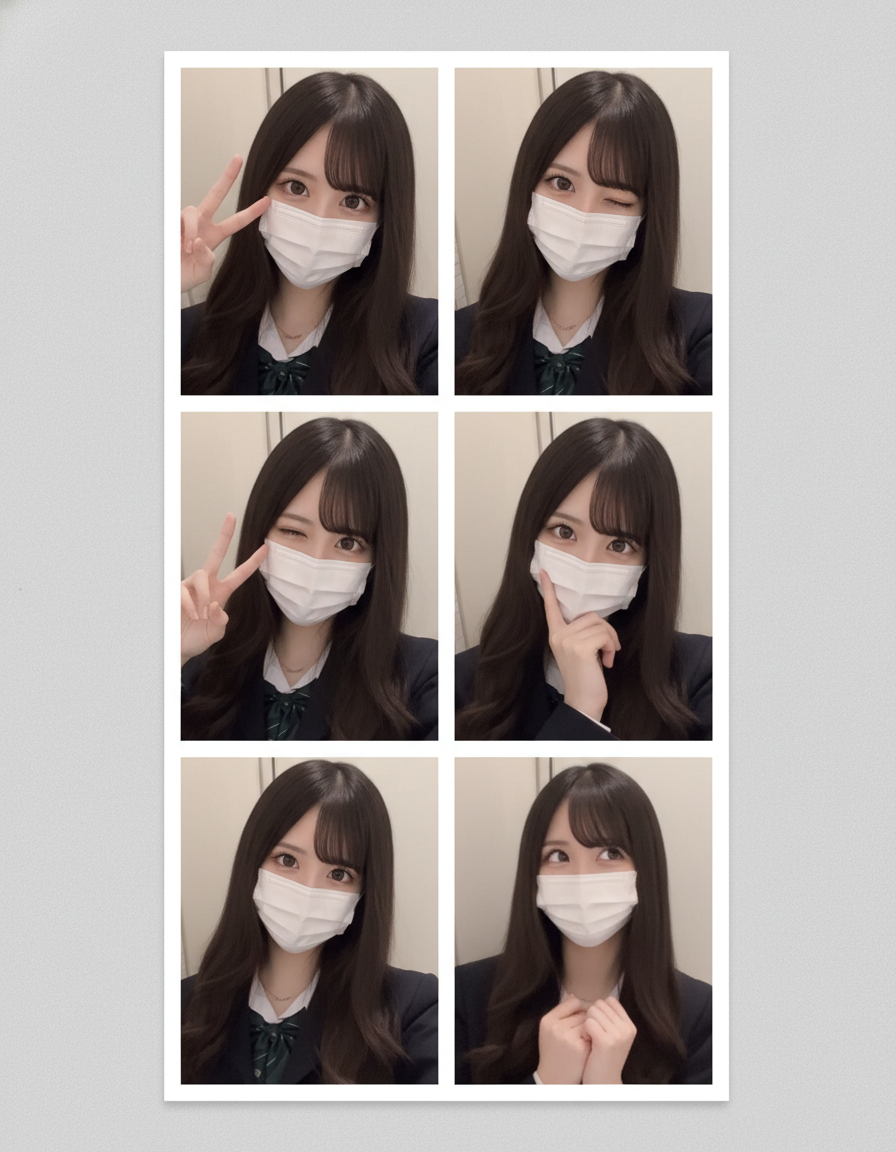 Generated image from Photo Booth Strip Variations