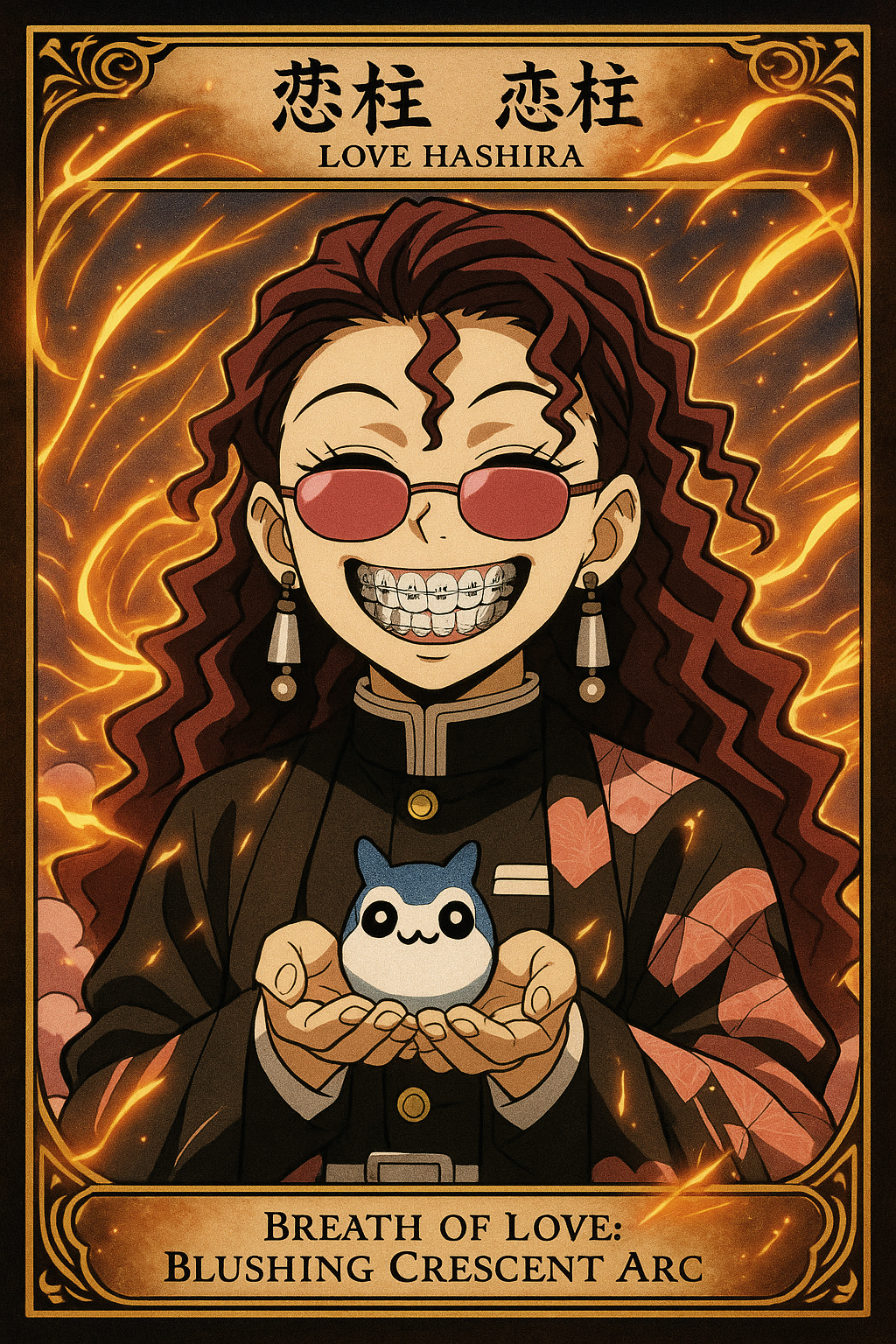 Generated image from Demon Slayer Anime Trading Card Transformation